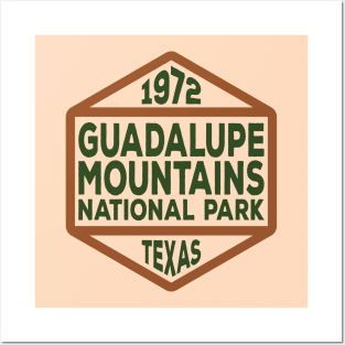 Guadalupe Mountains National Park badge Posters and Art